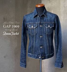 未使用 GAP 1969 ヴィンテージ加工 3rd タイプ Gジャン トラッカー デニムジャケット XS S M