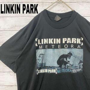 m82XL 新品バンドTシャツバンT LINKIN PARK リンキンパーク 半袖 ヴィンテージ加工　ロックT　ミュージックT　XLサイズ メンズ　レディース