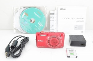 【適格請求書発行】良品 Nikon ニコン COOLPIX S6600 コンパクトデジタルカメラ レッド【アルプスカメラ】240606i