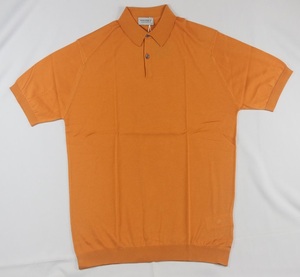 新品 John Smedley　ジョンスメドレー 最高級シーアイランドコットン XLサイズ ポロシャツ　MANDARIN