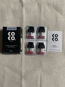 612a1836☆Uwell Caliburn KOKO Pod 交換ポッド コイル カートリッジ 交換用 2ml 4個セット