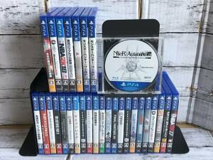 E02-2679　1円スタート　ジャンク品　プレステ4ソフト30本まとめ　PS4ソフト　FF/鬼滅Ｂの刃/メタルギアソリッドⅤ/ウイニングイレブン　他