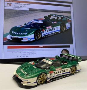 1/43 EBRRO エブロ　ス-パ-GT500 2007年　TAKATA 童夢　NSX 18 道上龍選手　小暮卓史選手 ジャンク品