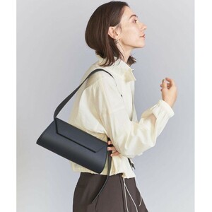 【極美品】BEAUTY＆YOUTH UNITED ARROWS ビューティーアンドユースユナイテッドアローズ ロングフラップ ワイドベルト ショルダーバッグ 黒