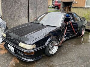 AE92 スプリンタートレノ 事故車 現状 部品取り車 部品取り　機関良好