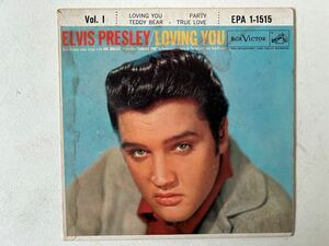 ELVIS PRESLEY 1957 u.s.original LOVING YOU VOLUME 1 RCAvictor EPA-1-1515エルヴィスプレスリー さまよう青春 4曲入EPサウンドトラック