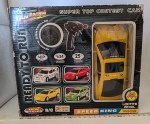 SUPER TOP CONTEST CAR　R/C　トイラジコン　未開封　動作未確認　　セリカ風　中古・現状　管理№ 7534