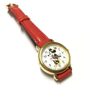 【レトロ・ビンテージ、電池交換済】セイコー アルバ SEIKO ALBA ディズニー ミニーマウス 腕時計