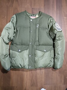 国内正規品 MONCLER モンクレール Genius ジーニア　CUZC ノーカラーダウンジャケット メンズ 超希少モデル 即完売サイズ0　2WAY