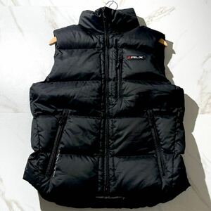 極美品/L相当●RLX RALPH LAUREN【近年モデル 肉厚極暖 アウトドア 】ダウンベスト ジャケット ラルフローレン ゴルフ 黒 ブラック 高級感