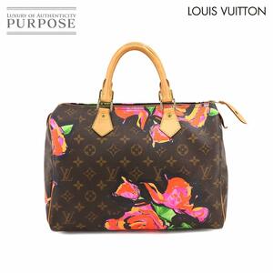 ルイ ヴィトン LOUIS VUITTON モノグラム ローズ スピーディ 30 ハンド バッグ ブラウン ピンク M48610 Monogram Rose Speedy 30 90220602