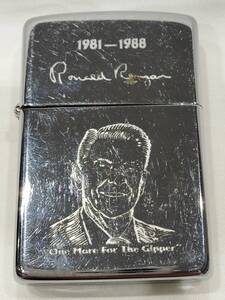 ZIPPO　ジッポー ロナルドレーガン ONE MORE FOR GIPPER 1989年製 　UPK　◆No1196