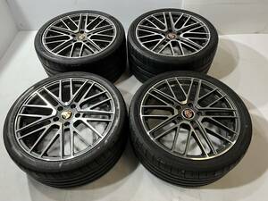 ★ 純正 Porsche ポルシェ パナメーラ ターボ 971 21インチ ホイールタイヤ4本セッ DUNLOP 325/30ZR21 285/35 R21 2021年製