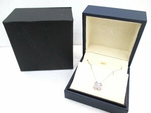 ヴァンドーム青山　ダイヤモンド　クローバー　ネックレス　K18　0.32ｃｔ