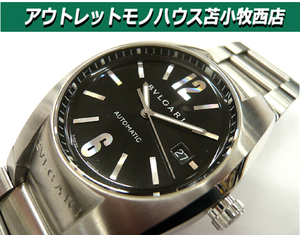 BVLGARI ブルガリ Ergon エルゴン EG40S ブラック文字盤 自動巻 USED 内箱 冊子付 USED 苫小牧西店