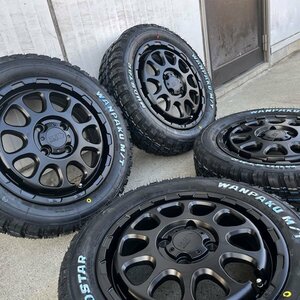 純正車高対応 155/65R14 新品 タイヤホイール 4本セット S320G S321G S330G 軽バン 軽トラ N-BOX ハスラー マッドスター MT ホワイトレター