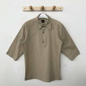 ATELIER SAB MEN アトリエ サブ メン ヘンリーネック 7分袖リネンシャツ 美品 size 48