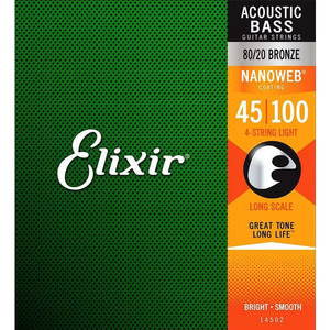 Elixir 【アコースティック】ベース弦 14502 NANOWEB LONG SCALE LIGHT 45-100 80/20 BRONZE