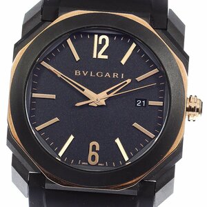 ブルガリ BVLGARI BGOP41SG オクト ソロテンポ ウルトラネロ デイト 自動巻き メンズ 内箱・保証書付き_798784