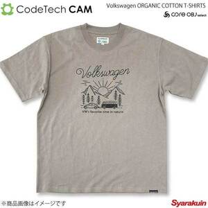 Codetech コードテック Volkswagen ORGANIC COTTON T-SHIRTS ベージュ Mサイズ CO-KVW-2352B