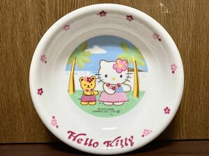 2000年 SANRIO HELLO KITTY サンリオ ハロー キティ タイニー チャム フラダンス ハワイ アロハ 海 お皿 皿 食器 陶器 プレート
