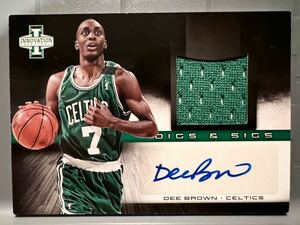 SSP/199 Auto Jersey 13 Panini Innovation Dee Brown ディー・ブラウン NBA 直筆 サイン ユニフォーム バスケ Celtics 1991 Slam Dunk王