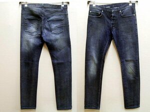 ◇即決[W30]ほぼ未使用品 Dior Homme 11SS クリス期 DIRK SIDE JAKE ジェイク ブラック コーティング デニム 163D007TX074 パンツ■5892