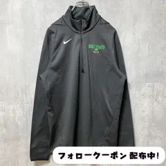 古着 used　NIKE ナイキ　DRI-FIT　長袖ハーフジップスウェット　スポーツウェア　黒　ワンポイントロゴ　