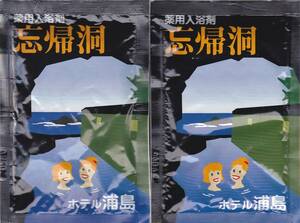 【新品】南紀勝浦温泉 ホテル浦島「薬用入浴剤 忘帰洞」◆2個セット