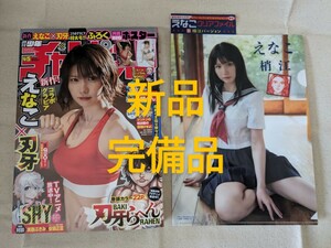 新品完備品◆週刊少年チャンピオン2023年No.45 　表紙：えなこ　えなこ刃牙コラボ両面ポスター付き　限定特典クリアファイルB（梢江）付