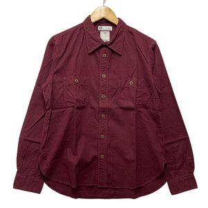 VISVIM ビズビム 品番 0116205011026 1910 SHIRT (GIZA FLANNEL) シャツ 長袖 バーガンディー サイズ 1 正規品 / 19941