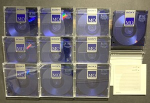 [10枚組] EDM-640CMF SONY 640MB 3.5型MOディスク Macintosh マッキントッシュ対応フォーマット済 ケース、インデックスカード、シール付属