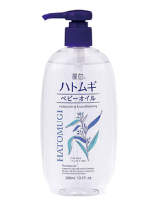 送料無料/ 麗白 ハトムギ ベビーオイル 300ml 熊野油脂