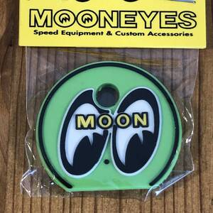 mooneyes ムーンアイズ アイボール キーキャップ グリーン 緑 ぺったんこ 絵柄は立体 キーホルダー moon eyes eyeball 色違いでぜひどうぞ