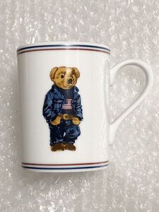 未使用 RALPH LAUREN ポロベア マグ ラルフローレン MUG コップ POLO マグカップ デニム を履いた ベア 熊柄 食器