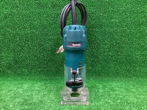 中古品 makita マキタ トリマ 6mm 3707F ※コード補修有