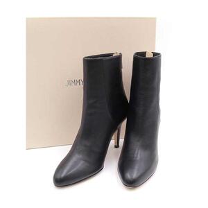 JIMMY CHOO ジミー チュウ 247BROCK ピンヒールショートブーティ ブラック 34 ITLXQQJ37B0U