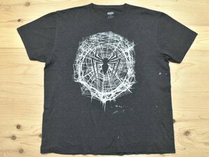 USA古着 MARVEL スパイダーマン ペンキ飛び Tシャツ sizeXL 杢 マーベル ビッグシルエット 大きいサイズ アメリカ オフィシャル