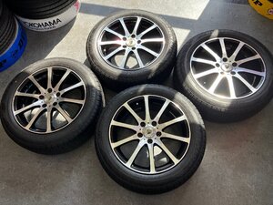 ▼FOUR FORCE　17×7J+38　114.3/5H　ダンロップ　EC204　215/55R17　クラウンカムリ等に