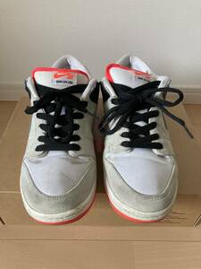 NIKE SB DUNK LOW PRO ISO infrared 27.5cm US9.5 ナイキ スケートボード インフラレッド CD-2563 004