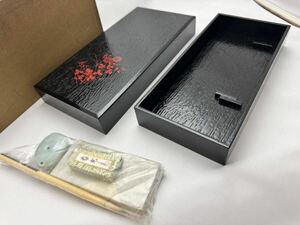 #1 輪島塗 書道具 セット 硯箱 木製 漆器 木製漆器 漆芸 筆置き付き