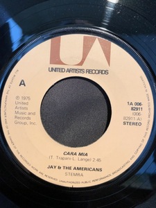 Jay & The Americans / Cara Mia 7inch United Artists Records