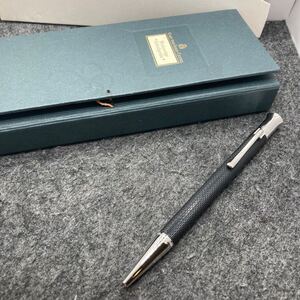 PE573□GRAF VON FABER-CASTELL グラフフォンファーバーカステル ツイスト式 ボールペン ギロシェ 箱付き 筆記確認済み ★イニシャル入り