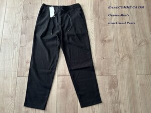 新品 COMME CA ISM MEN コムサイズム メン 起毛 ツイル カジュアルパンツ 05ブラック Lサイズ 55PE11 定価6,900円