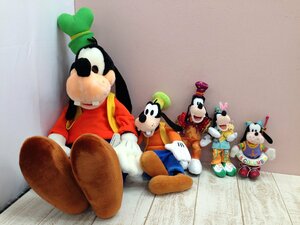 ◇ディズニー TDR グーフィー ぬいぐるみ ぬいぐるみバッジ 5点 1L67 【80】