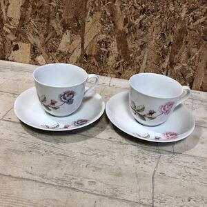 カケあり ノリタケ カップ＆ソーサー ペアセット 2客セット Noritake 花柄 ペア 洋食器 ティーカップ コンテンポラリー 佐川急便対応のみ