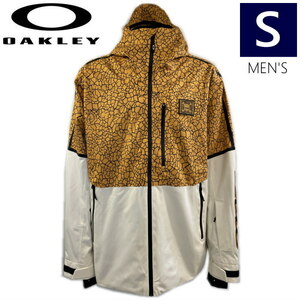 〇 OAKLEY TC GUNN 2.0 RC SHELL JKT YELLOW CRACKLE PT Sサイズ メンズ スノーボード スキー ジャケット JACKET 日本正規品