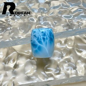 高級 EU製 定価6万円★ROBEAN・チベット天珠★パワーストーン アクセサリー ラリマー 天然石 癒し 平和 お守り 約19*15.6mm Y525047