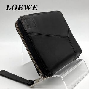 ロエベ LOEWE パズル 財布 折り財布 ラウンドジップ ブラック 黒