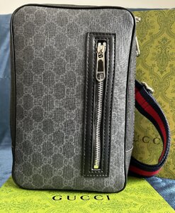 ●新品同様●グッチ GUCCI GG クロスボディバッグ メンズ カメラバッグ スマホバッグ ショルダーバッグ